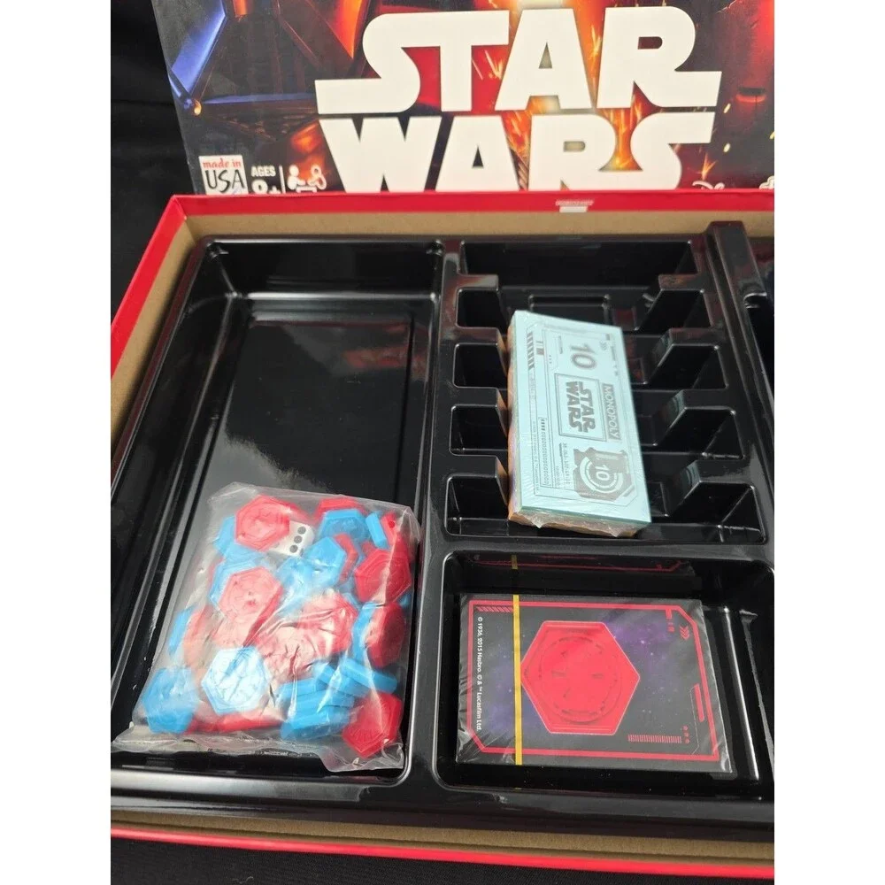 Monopoly: Star Wars The Force Awakens Hasbro Disney 2015 New Pieces Sealed